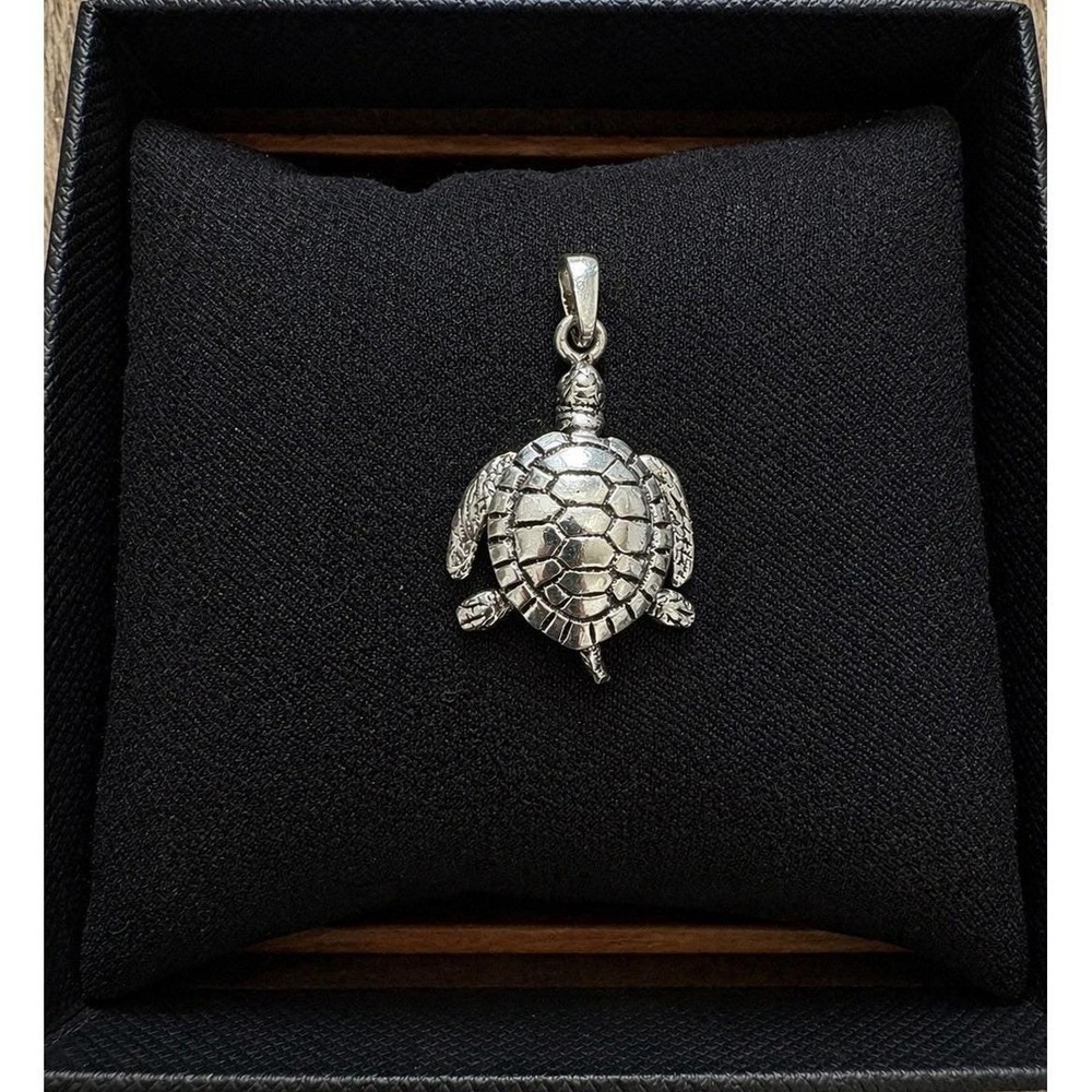 Sterling Silver Turtle Shape Pendant